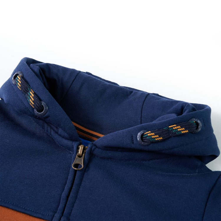 Vidaxl gilet pour enfants avec capuche et rits 128