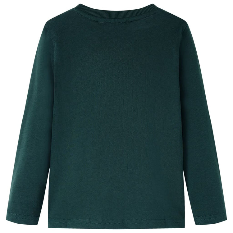 Vidaxl Child's Shirt à manches longues 140 vert foncé