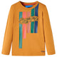 Vidaxl Children's Shirt à manches longues 104 Donkerokerkligent