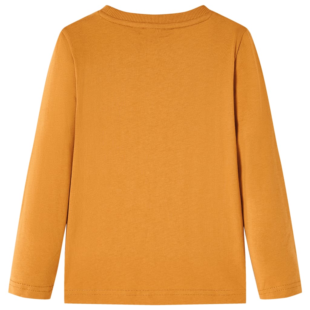 Vidaxl Children's Shirt à manches longues 104 Donkerokerkligent