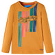 Vidaxl Children's Shirt à manches longues 116 Donkerokerkligent