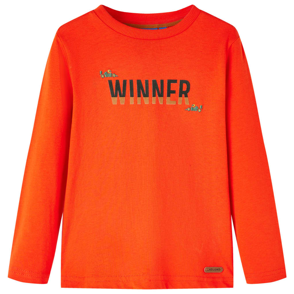 Vidaxl Child's Shirt à manches longues 92 Brightroranje