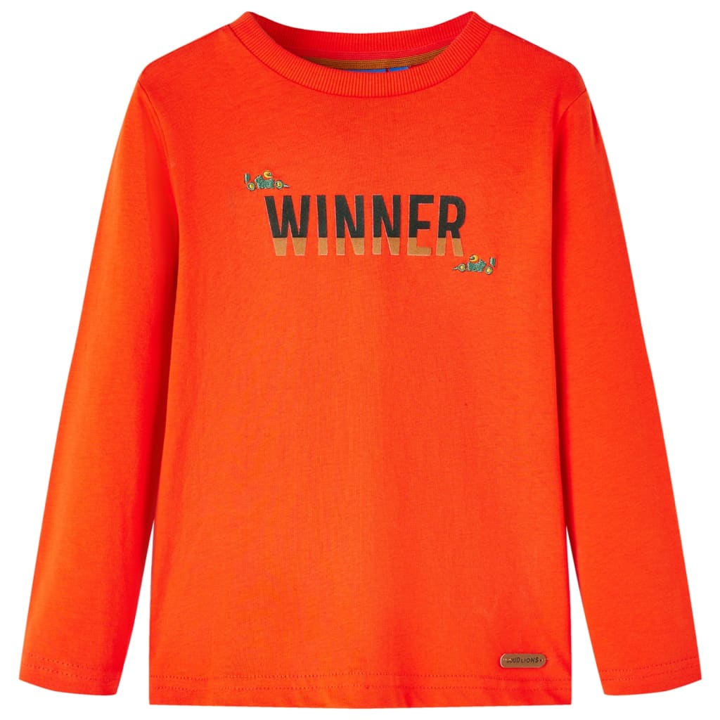 Vidaxl Child's Shirt à manches longues 140 Brightroranje