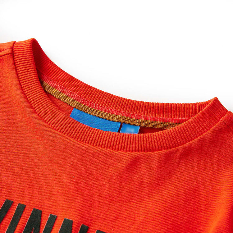 Vidaxl Child's Shirt à manches longues 140 Brightroranje