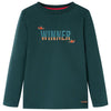 Vidaxl Child's Shirt à manches longues 92 Donkergroen