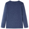 Vidaxl Child's Shirt à manches longues 116 Bleu foncé mélangé