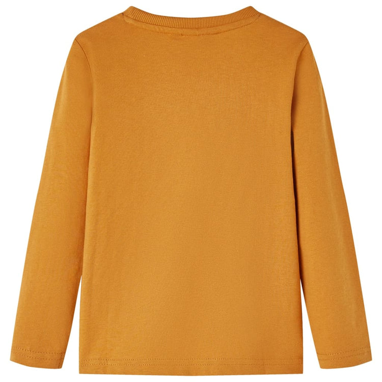 Vidaxl Children's Shirt à manches longues 92 Donkerokerkligent