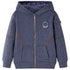 Vidaxl gilet pour enfants avec capuche et fermeture à glissière 92 bleu foncé mixte