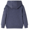 Vidaxl gilet pour enfants avec capuche et fermeture éclair 140 bleu foncé mixte