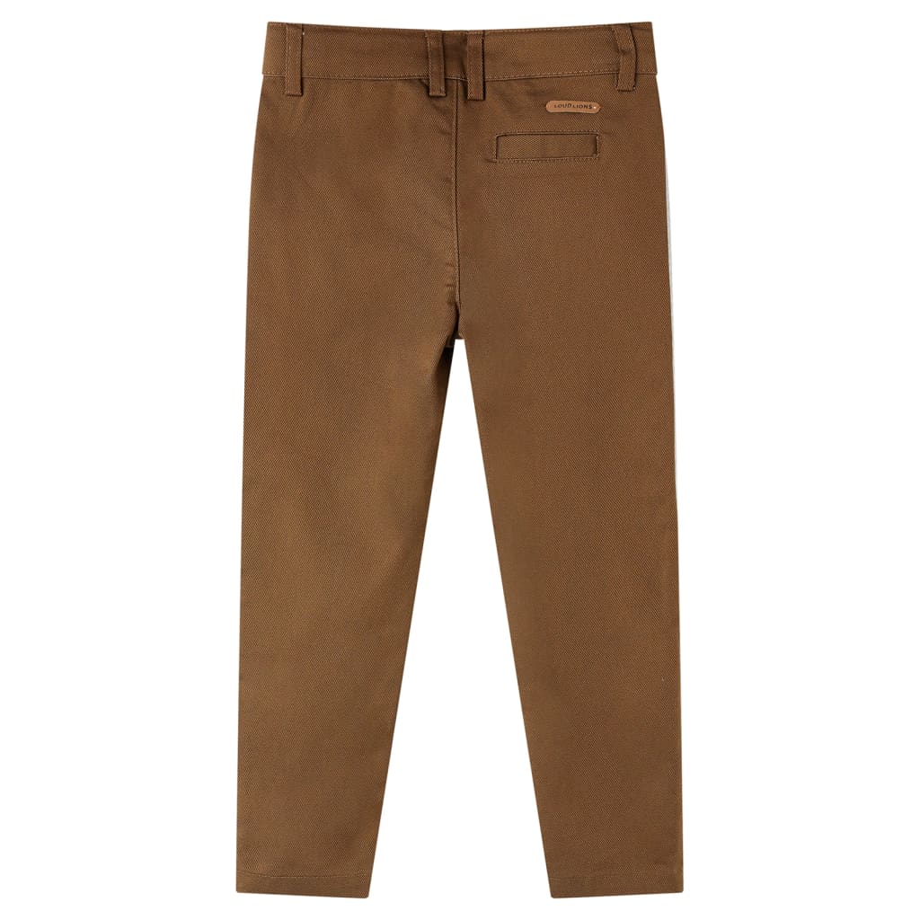 Vidaxl kinderbroek 116 cognac -colored