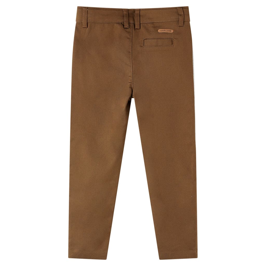 Vidaxl Kinderbroek 128 cognac colored