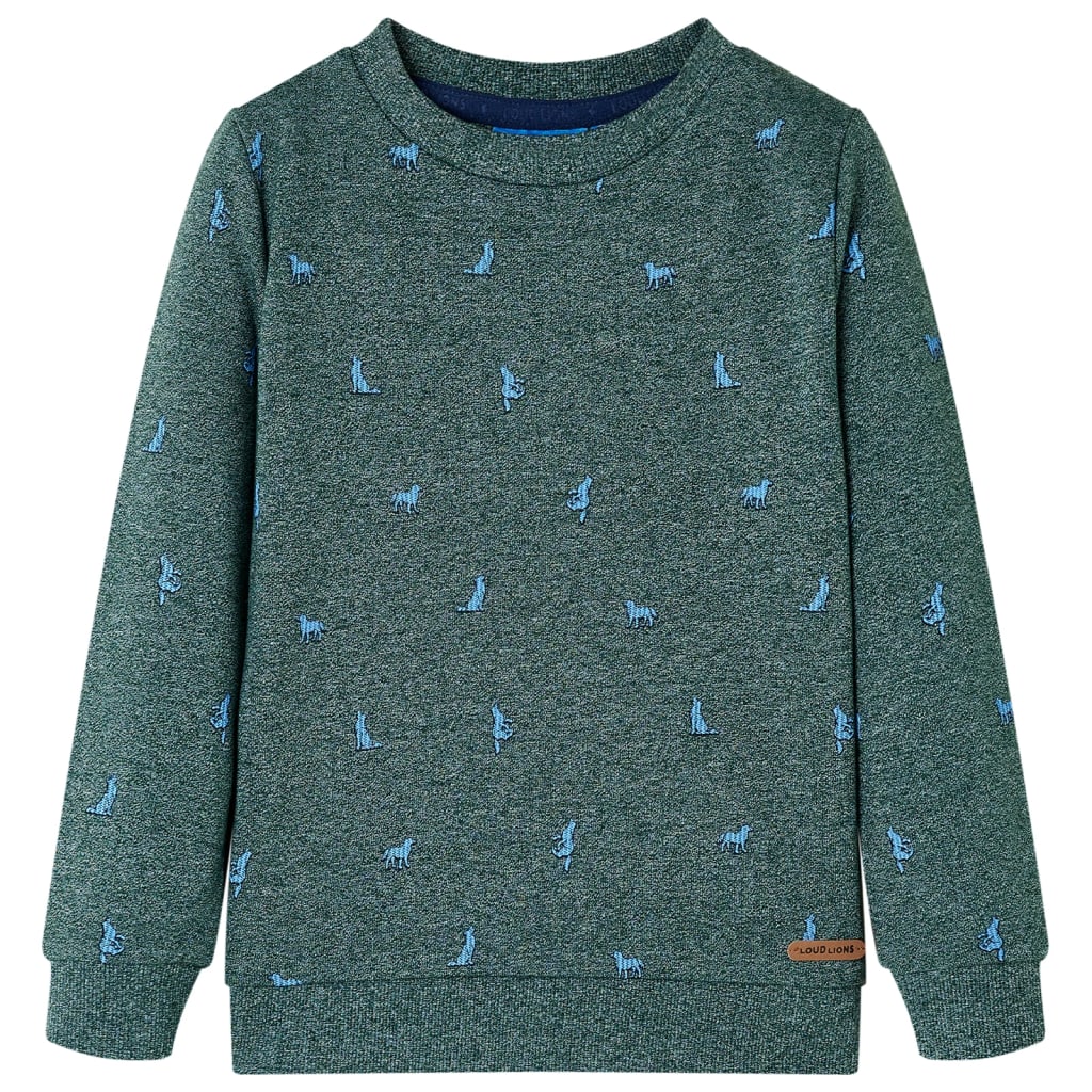 Vidaxl Pull pour enfants 128 vert foncé mixte