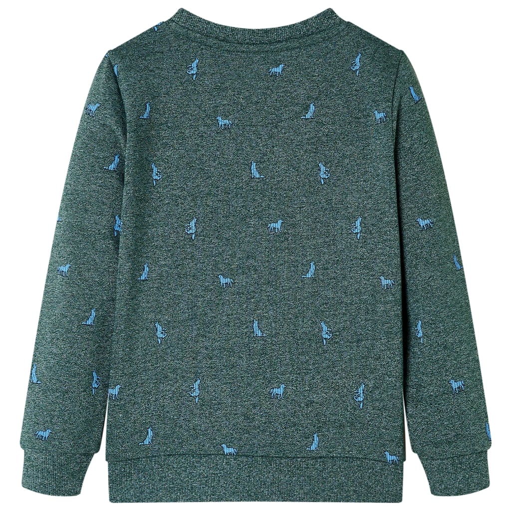 Vidaxl Pull pour enfants 128 vert foncé mixte