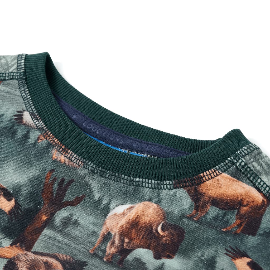 Pull pour enfants Vidaxl 104 vert foncé