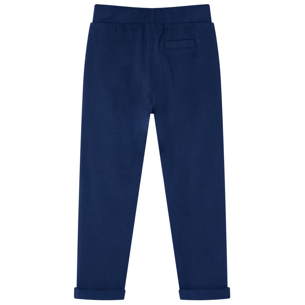 Vidaxl Kinderbroek avec cordonnage 116 bleu marine
