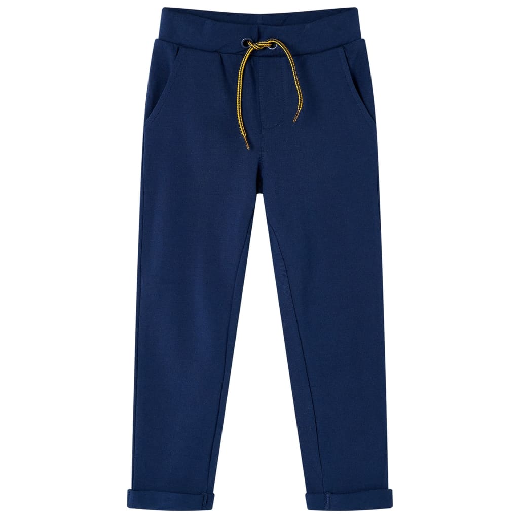 Vidaxl Kinderbroek avec cordonnage 128 bleu marine