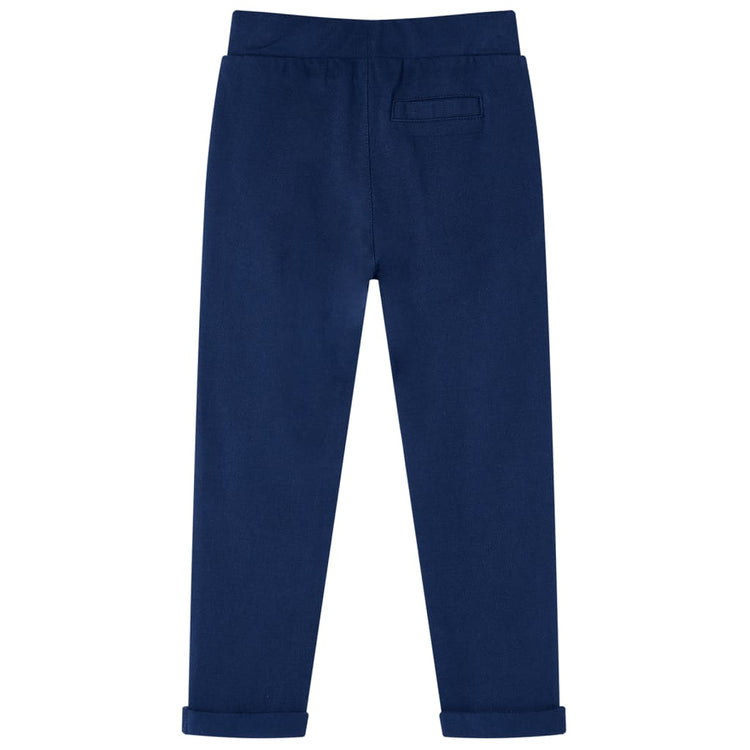 Vidaxl Kinderbroek avec cordonnage 128 bleu marine