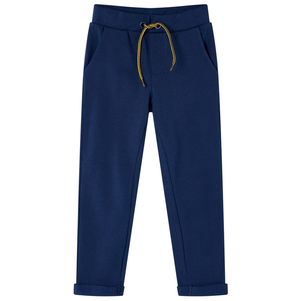 Vidaxl Kinderbroek avec cordon de cordon 140 bleu marine