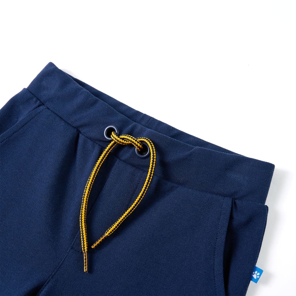 Vidaxl Kinderbroek avec cordon de cordon 140 bleu marine