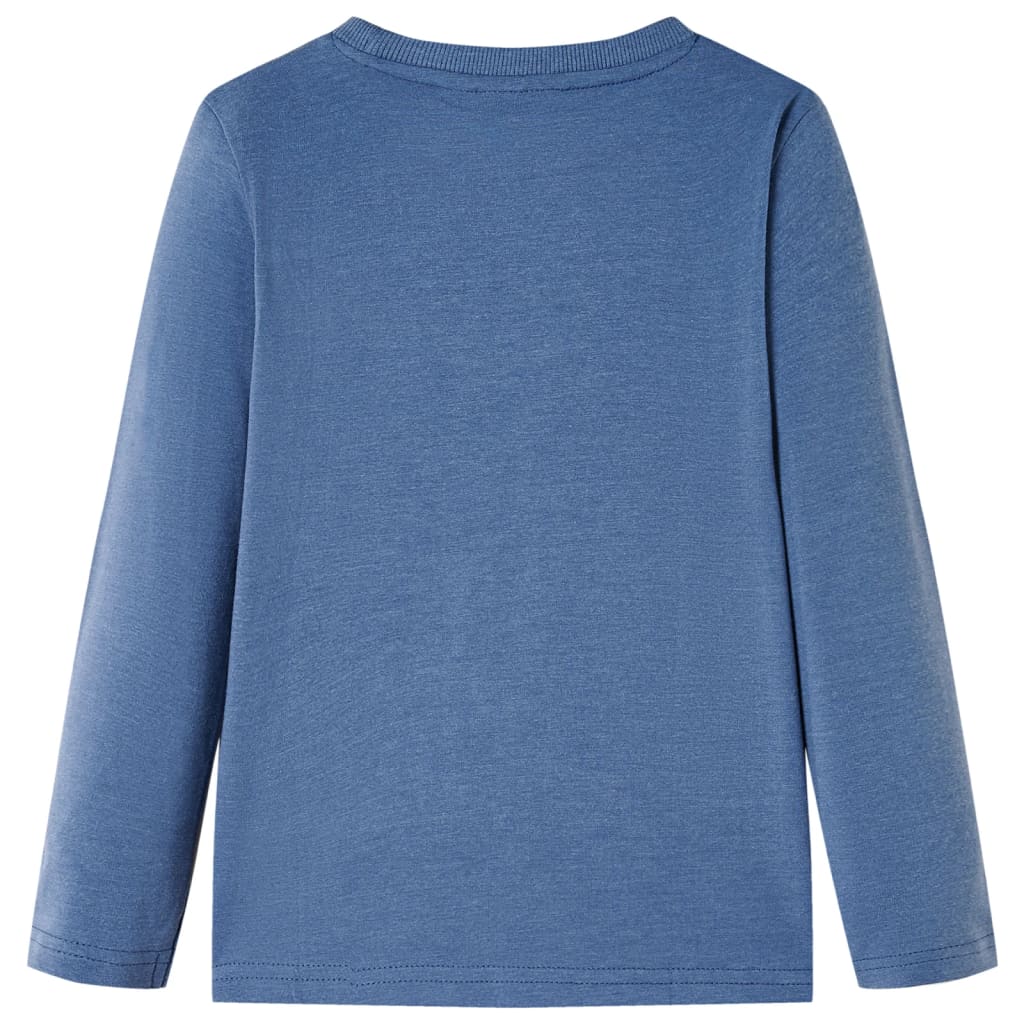 Vidaxl Child's Shirt à manches longues 104 Bleu mélangé