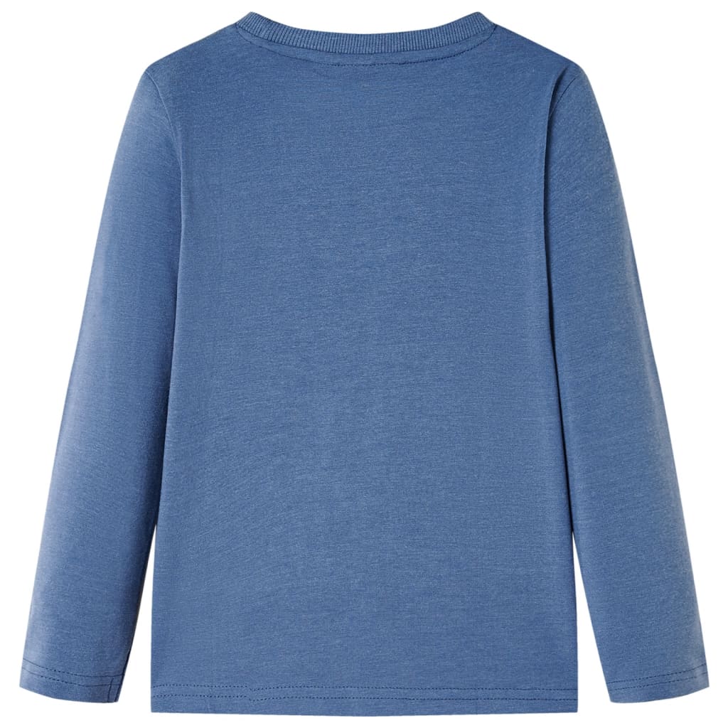 Vidaxl Child's Shirt à manches longues 116 Bleu mélangé