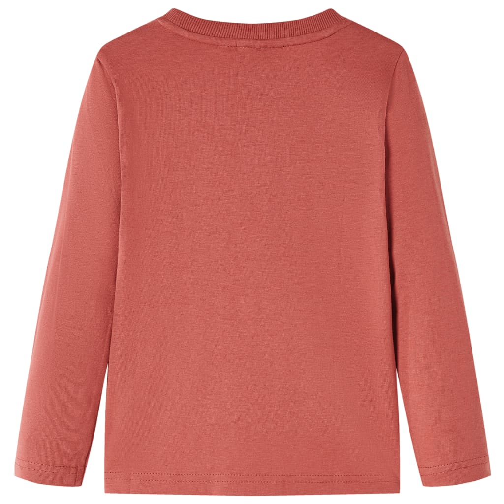 Vidaxl Child's Shirt à manches longues 104 henné brillant