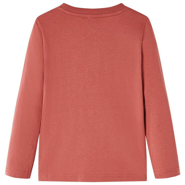 Vidaxl Child's Shirt à manches longues 104 henné brillant
