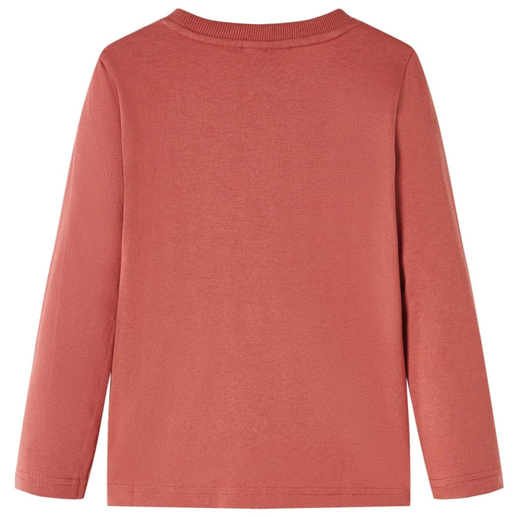 Vidaxl Child's Shirt à manches longues 140 henné brillant