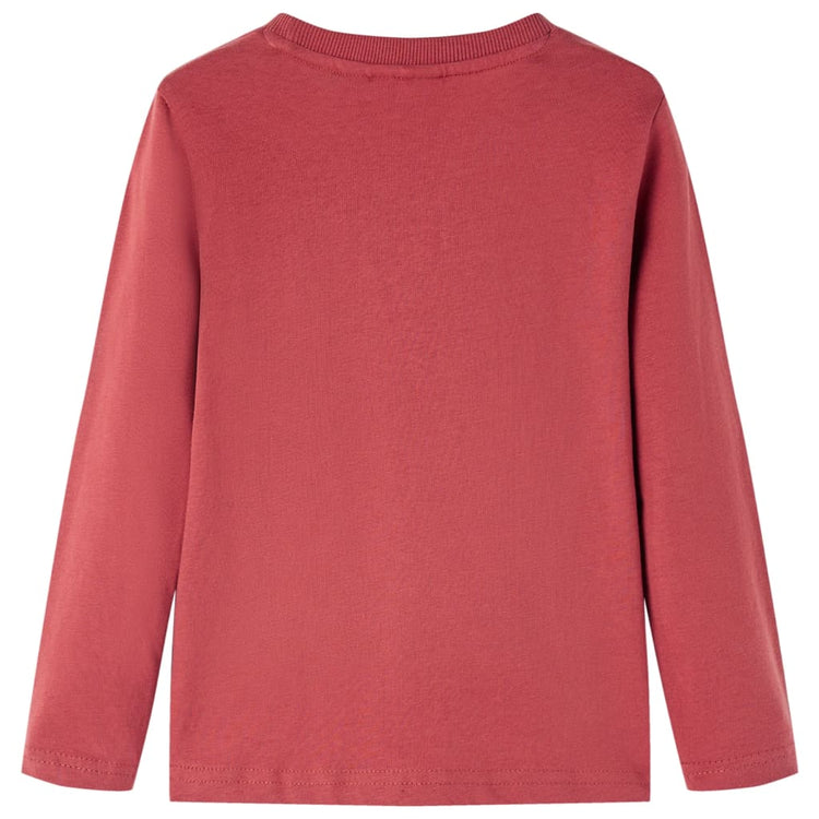 Vidaxl Child's Shirt à manches longues 104 Brown rougeâtre