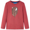 Vidaxl Child's Shirt à manches longues 140 Brown rougeâtre