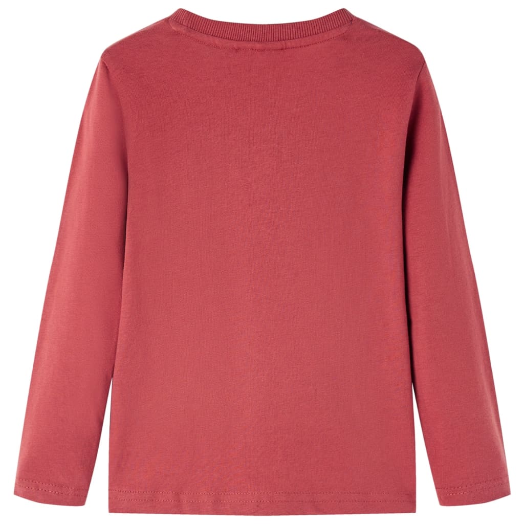 Vidaxl Child's Shirt à manches longues 140 Brown rougeâtre