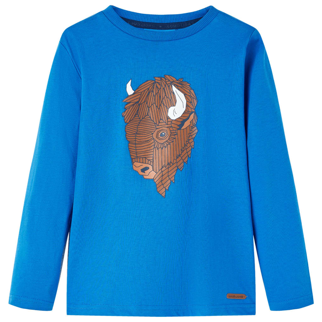 Vidaxl Child's Shirt à manches longues 104 Cobalt Bleu