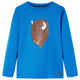 Vidaxl Child's Shirt à manches longues 116 Cobalt Blue