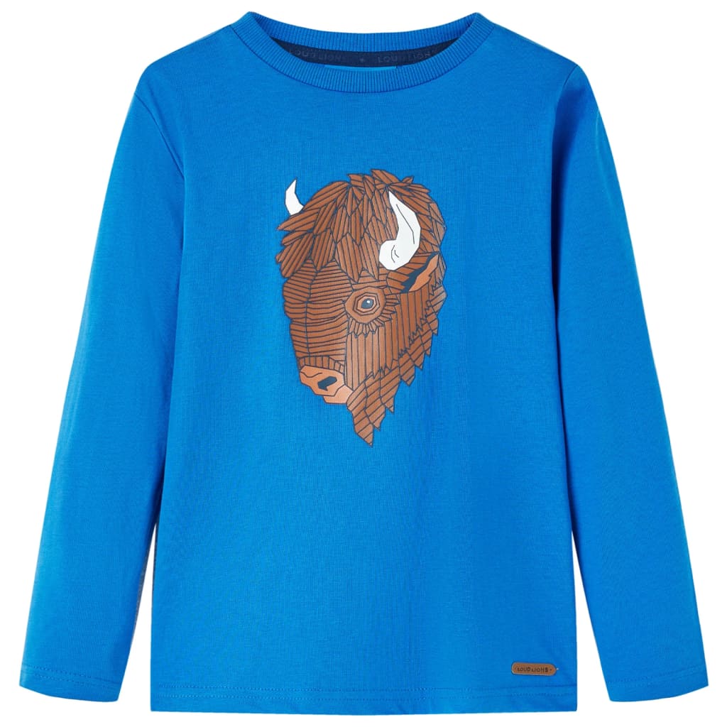 Vidaxl Child's Shirt à manches longues 140 COBALT BLUE