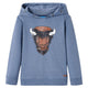 Pull pour enfants vidaxl avec capuche 116 Bleu mélangé