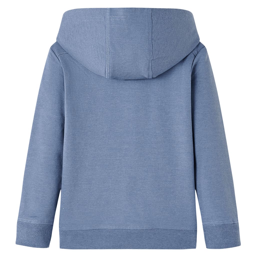 Pull pour enfants Vidaxl avec capuche 140 Bleu mélangé