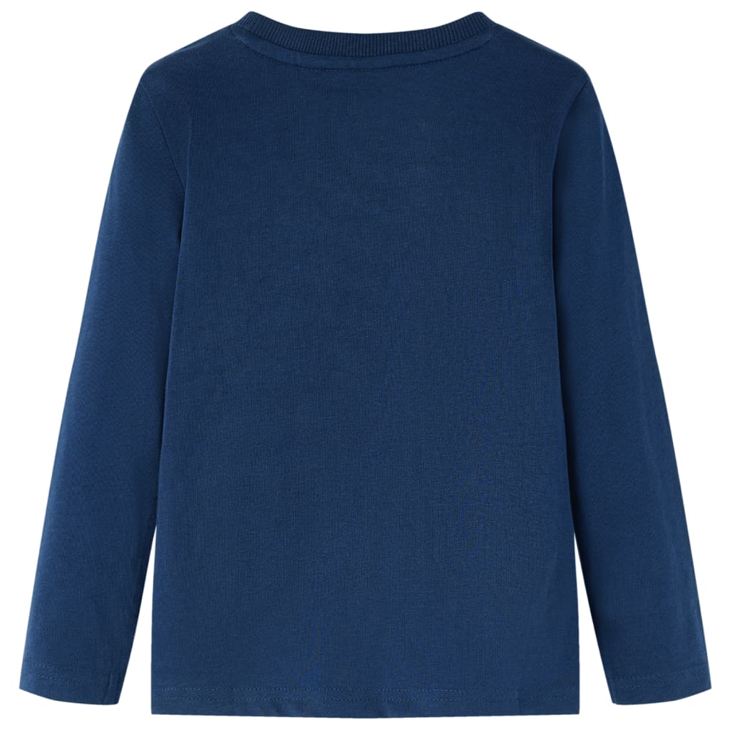Vidaxl Child's Shirt à manches longues 116 bleu marine