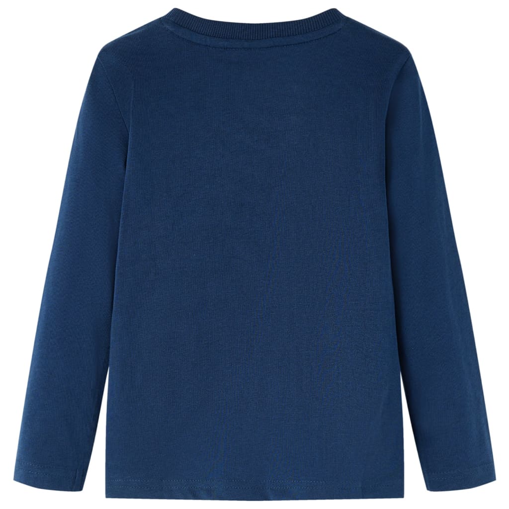Vidaxl Child's Shirt à manches longues 140 bleu marine