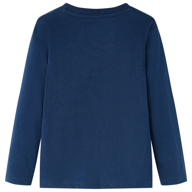 Vidaxl Child's Shirt à manches longues 140 bleu marine