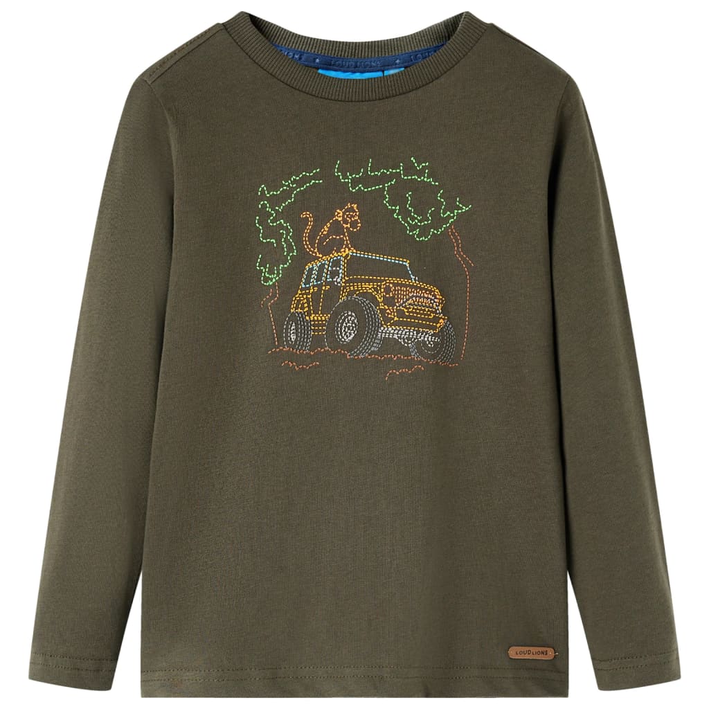 Vidaxl Child's Shirt à manches longues 128 Kakikientig