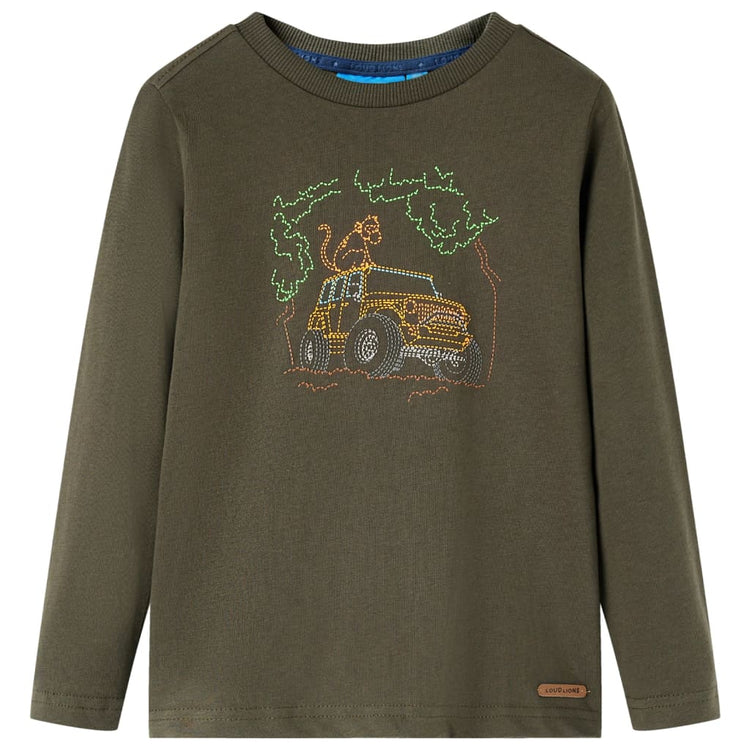 Vidaxl Child's Shirt à manches longues 128 Kakikientig