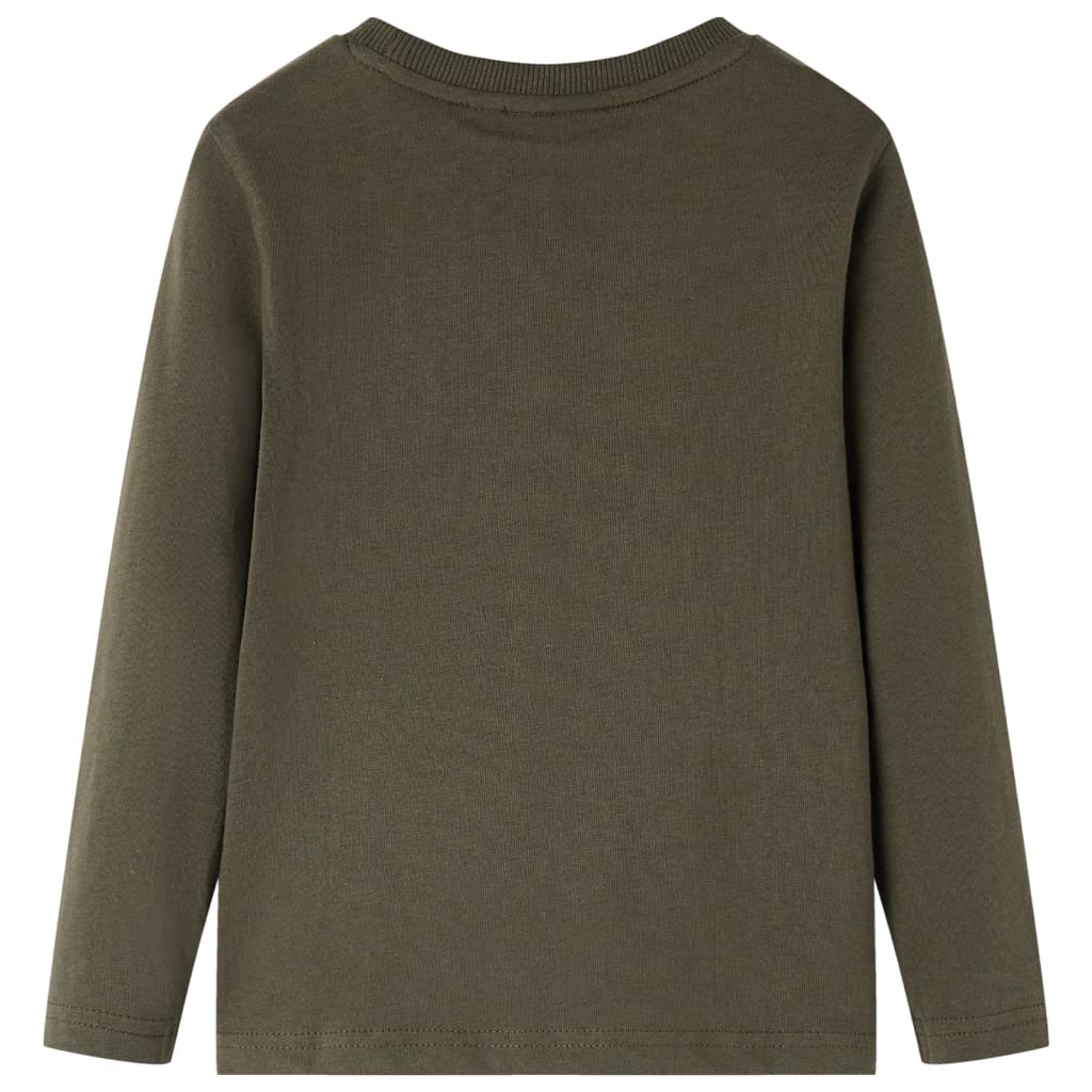 Vidaxl Child's Shirt avec manches longues 140 kack -colored