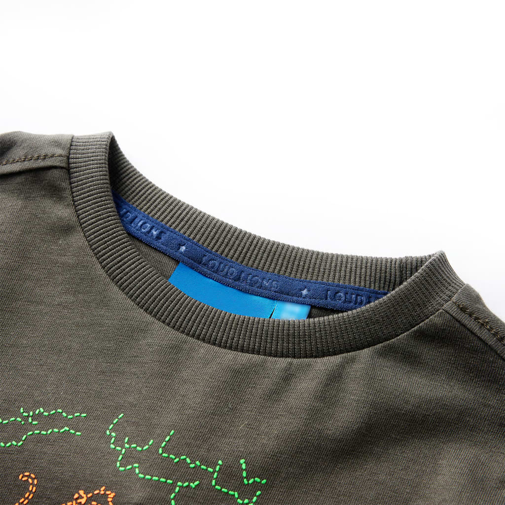 Vidaxl Child's Shirt avec manches longues 140 kack -colored
