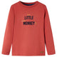 Vidaxl Child's Shirt à manches longues 128 Brown rougeâtre