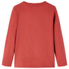 Vidaxl Child's Shirt à manches longues 128 Brown rougeâtre
