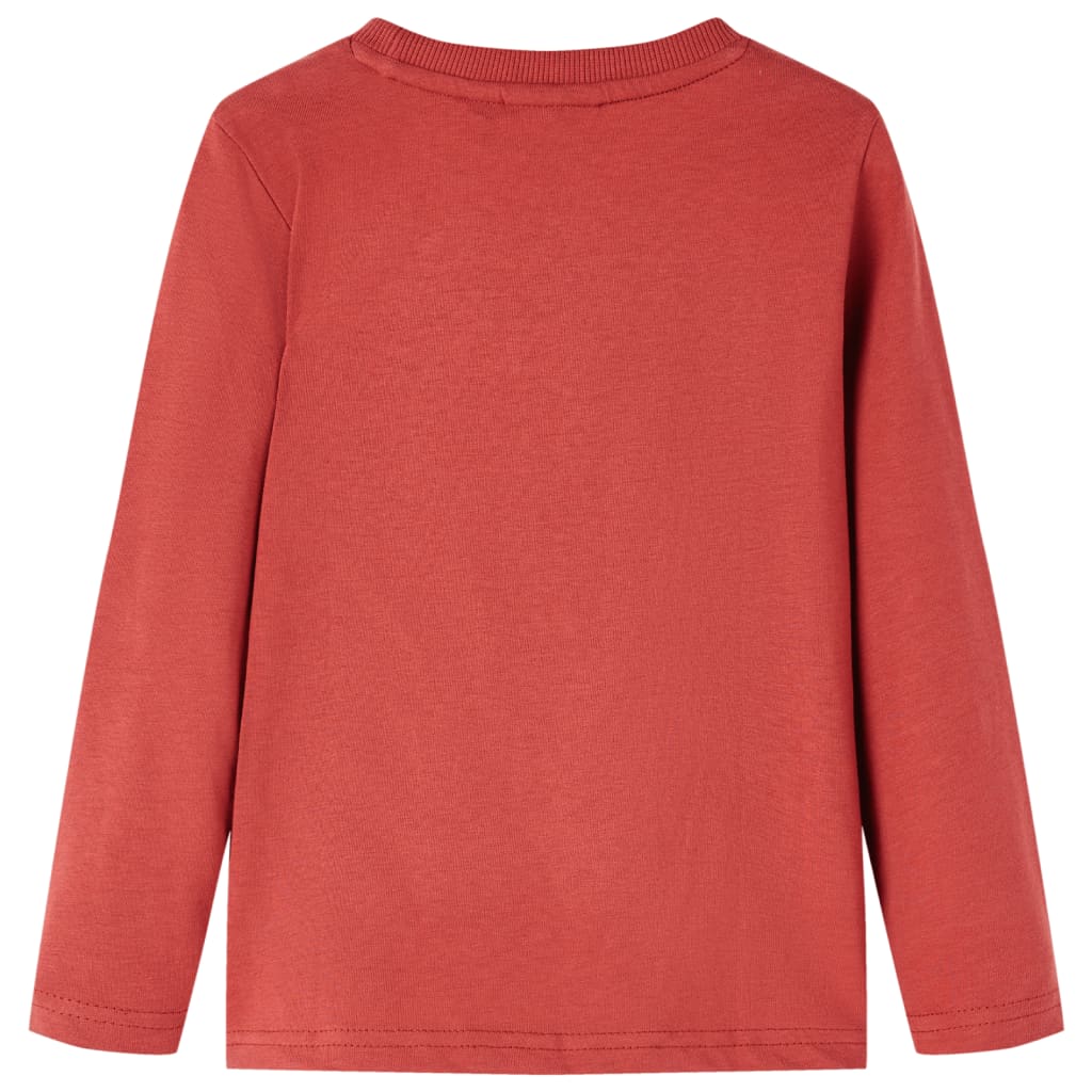 Vidaxl Child's Shirt à manches longues 140 Brown rougeâtre