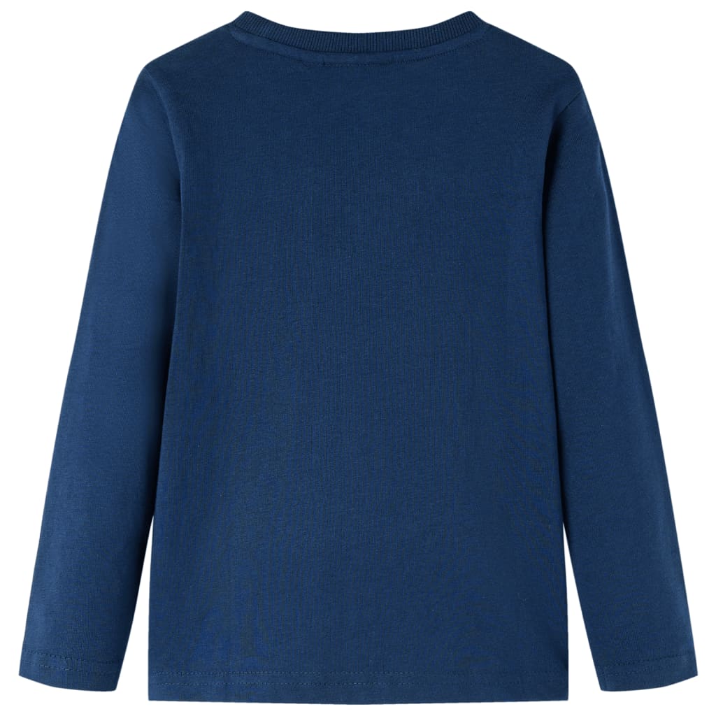 Vidaxl Child's Shirt à manches longues 92 bleu marine