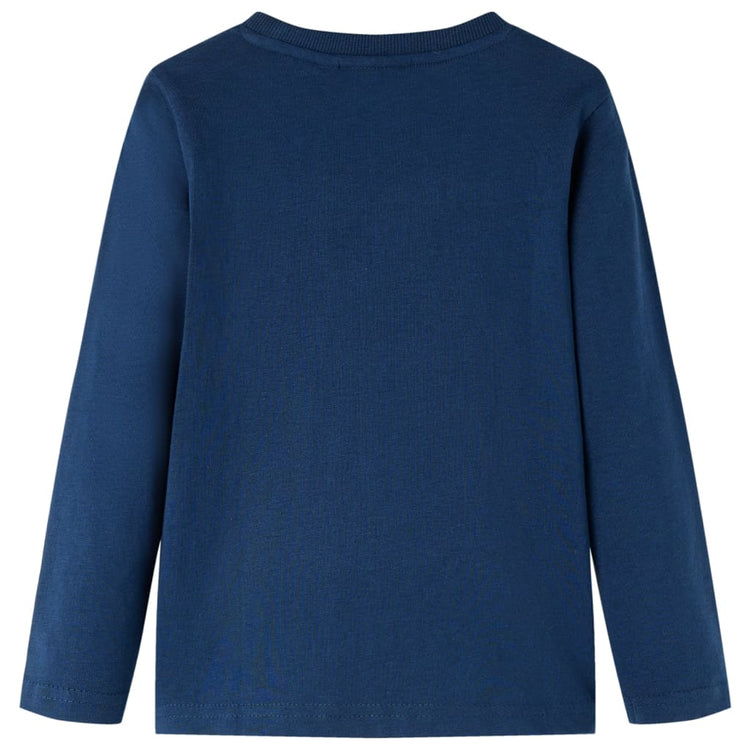 Vidaxl Child's Shirt à manches longues 104 bleu marine