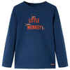 Vidaxl Child's Shirt à manches longues 116 bleu marine