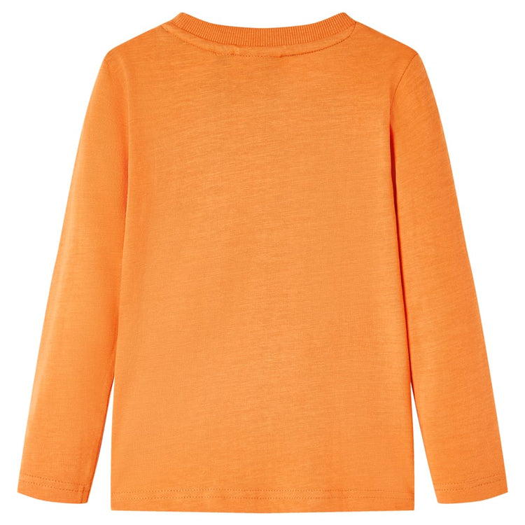 Vidaxl Child's Shirt à manches longues 140 orange foncé